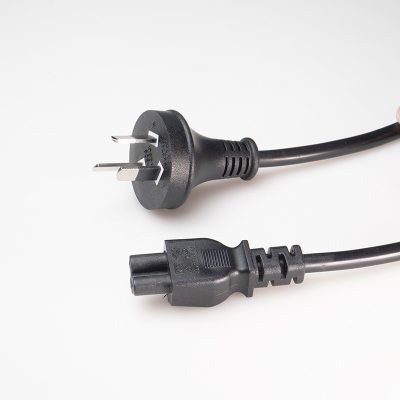 AU Australia Power Cord 3-pin Plug H05VV-F to C5 Cloverleaf Power Cord SAA Approved 