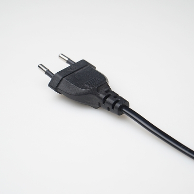 Free Sample 2 Pin Power Cord EU Electrical Power Extension Cable