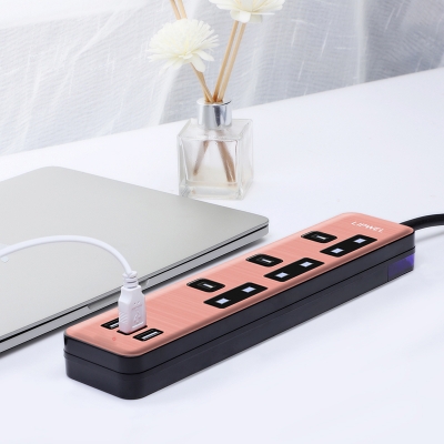 Power Strip UK Plug Home Electronics USB Charging Ports Extension Cord Socket 