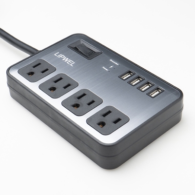 Extension Lead 4 Way Outlet US Plug Power Strip