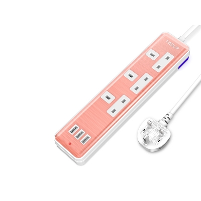 3 Outlet Power Strip Wall Mountable for Home & Office