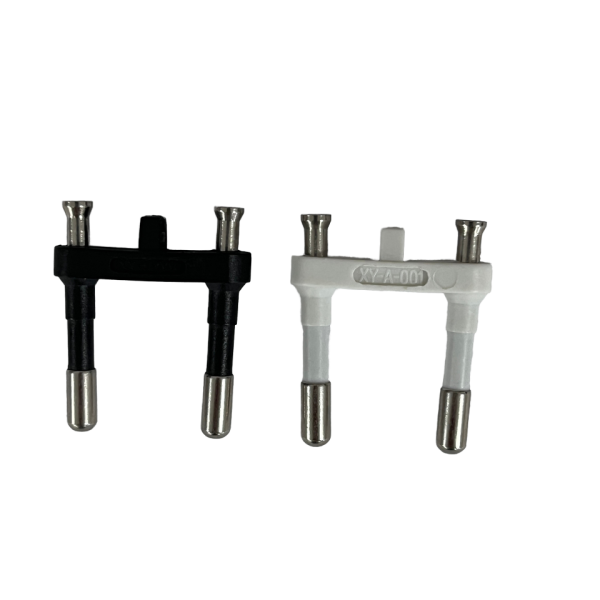 EU Schuko Plug Insert Manufacturer PBT Flame Retardant 2 Pin Plug Inner Frame with Brass Solid/Hollow Pins