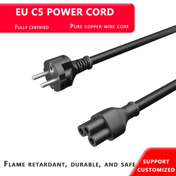 CEE 7/5 转 IEC C5 电源线 —— 欧盟三插 Schuko 笔记本电脑线缆制造商