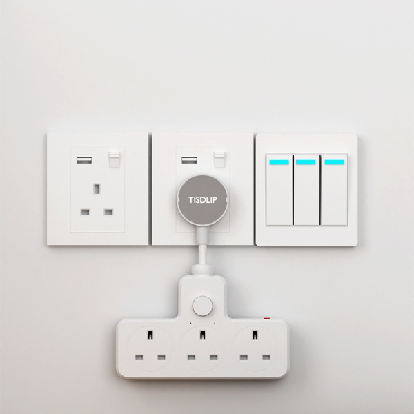 TISDLIP 英标 13A USB 排插 —— BS1363 延长线，240V 3120W，带浪涌保护多孔插座（专供英国及海湾国家市场）