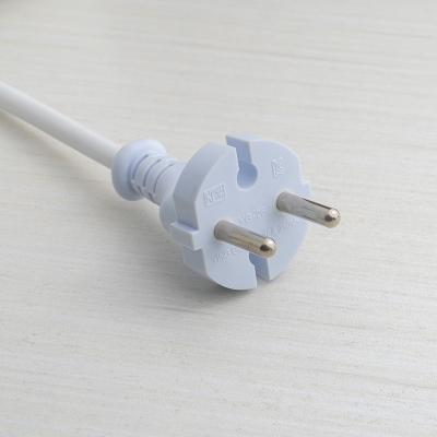 Euro Power Plug VDE Certificate Netherland 2 Pin Extension Cord Euro Power Cord with CE Mark