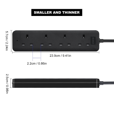 Travel Power Strip with UK Sockets
