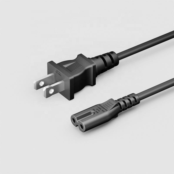 NEMA 1-15P 转 IEC C7 电源线制造商 美标两插“8”字形交流电源线 OEM 工厂